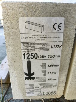 Nenosné překlady Porfix a Ytong - výprodej - 2