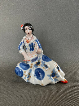 Porcelánová soška Kartářka 15.5 cm, Polonne USSR - 2