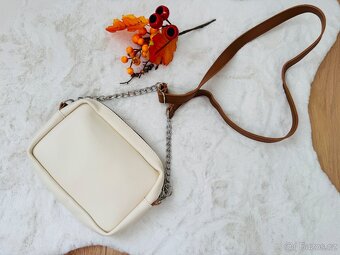 Krémová crossbody kabelky - 2