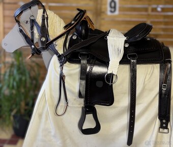 Westernový sedlový komplet 9) černý - 2