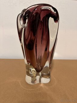 Hutní sklo váza - 2