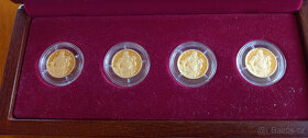 Sada 4 x 3,11g zlatých medailí Doba Rudolfa II. jen 400ks - 2