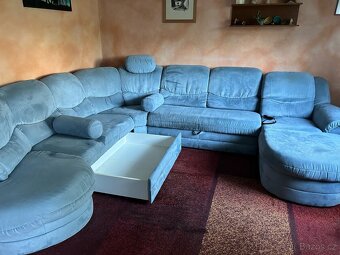 Čalouněná rozkládací sedací souprava - 2