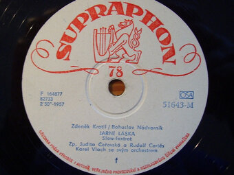 EP deska R.Cortéz,J.Čeřovská 1957-Jarní láska,Lásko má/40/ - 2