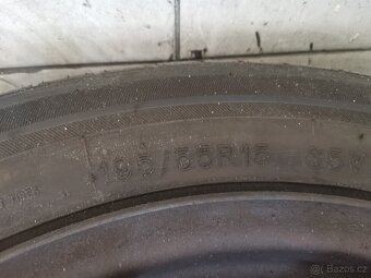 4 letní pneu 195 55 15 + DISKY 5X100 ŠKODA VW SEAT - 2