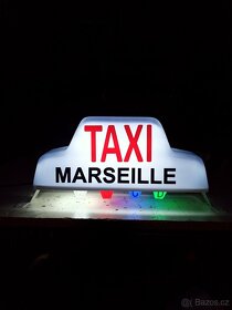 Cedule taxi, svitilna magneticka, car lamp taxi, transparent - 2
