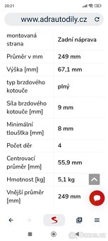 Brzdové kotouče - 2