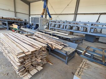 dřevoprovoz linka pila 1.2-4.5m /150-350mm rámovka omítačka - 2