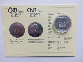 Pamětní mince 200Kč 2020 Adolf Loos bk - 2