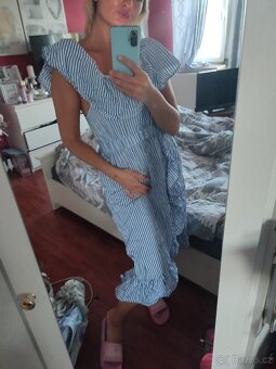 Dámské letní šaty vel 34-38 pruhované - 2