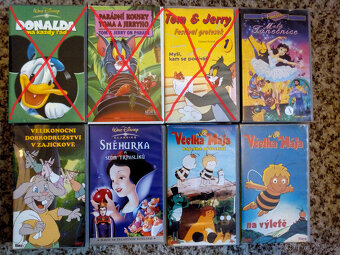 VHS 03 Pohádky a Hudobný motív originál videokazety česky - 2