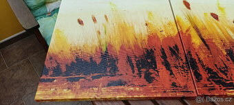 3 dílný dekorativní obraz,plátno.159x53cm.Nový. - 2