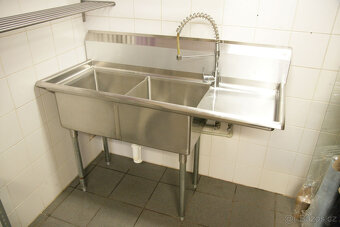 Gastro dvou dřez nerez 14587(114)61cm - 2