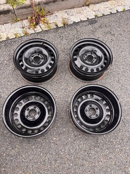 OCELOVÉ DISKY R16 – 5x112, 6.5Jx16, ET37 – TOP STAV - 2