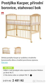 Dětská postýlka s příslušenstvím - 2