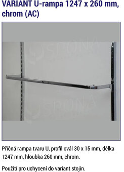 Závěsný sistém SPONA,vybaveni do obchodu, Prodejní systém VA - 2