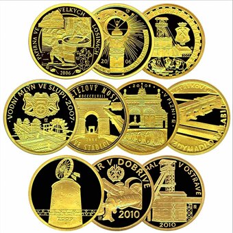 Kompletní sada KULTURNÍ PAMÁTKY, Proof - 2