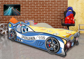 Dětská postel Cars 160x80 s matrací - 2