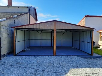Plechová garáž 6x6m - 2