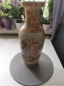 Vintage čínská váza, porcelán, výška 45 cm - 2