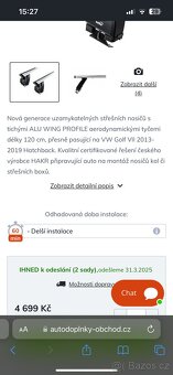 Střešní nosiče HAKR Golf VII - 2