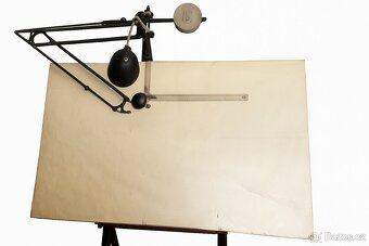 Retro rýsovací prkno REISS A0 – pantograf, litinový stojan - 2