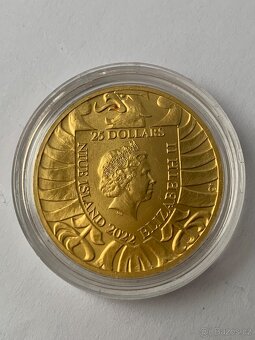 Zlatá investiční mince 1/2oz Český lev 2022 - 2