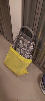 Kolečková taška, taška na kolečkách - skládací, málo použitá - 2