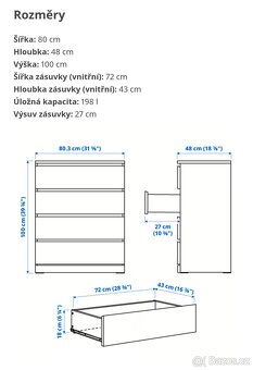 Komoda MALM ( IKEA ) - 2