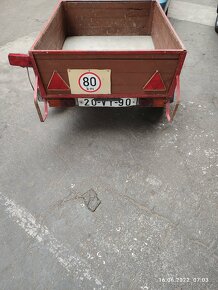 Přívěsný vozík domácí výroby - 2