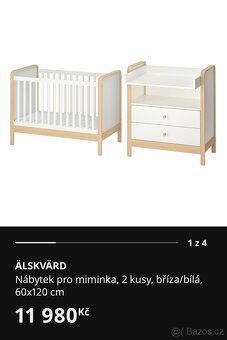 Postýlka a komoda Ikea - 2