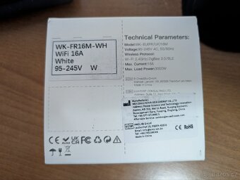 Moes Smart Wall socket, Wifi 16A White, měření spotřeby el. - 2