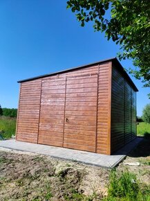 Plechová garáž 5x7 - 2
