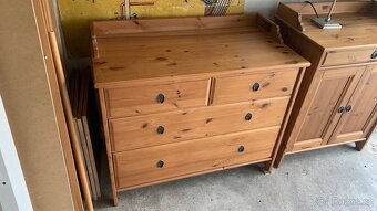 Ikea Leksvik komoda 4š masiv antik hemnes - 2