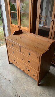 Ikea Leksvik komoda 4š masiv antik hemnes - 2