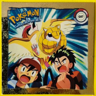 Prodám Pokémon Artbox nálepky 1999 ZLATÉ - 2