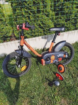 dětské kolo Btwin 14" + postranní kolečka - 2