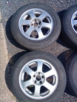 Alu kola 5x100, ET 43 vč. pneu 195/65 R 15 - 2