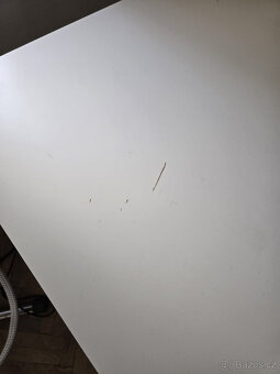 Stůl IKEA LINNMON 100x60 bílý škrábance na desce - 2