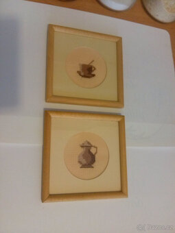 SADA 7-MI KUSU VYŠIVANYCH OBRAZKU - NOVE - 2