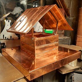 STŘÍŠKA NA KOMÍN NAPOLEON Nerez, pozink, měď.. - 2