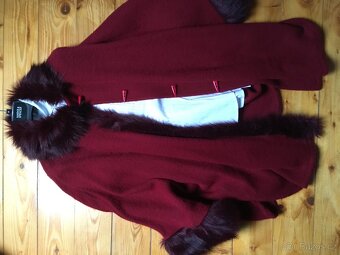 Dámský kožešinový plášť - pončo z Akrylu - 2