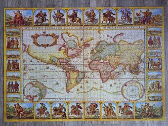 Puzzle 2000 Trefl/Historická mapa světa - 2