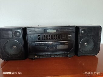 Retro rádio sanyo dvojče kazeťák - 2