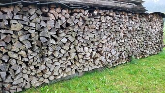 Topné  dříví SMRK 1m délka štípané - 2