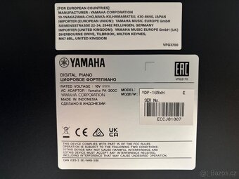 Digitální piano Yamaha YDP-165WH - 2