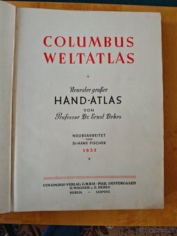 Atlas světa z roku 1935 - 2