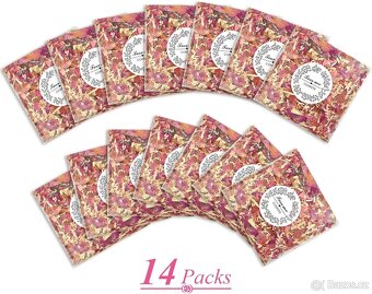 Svatební konfety - sušené květy růží - 2