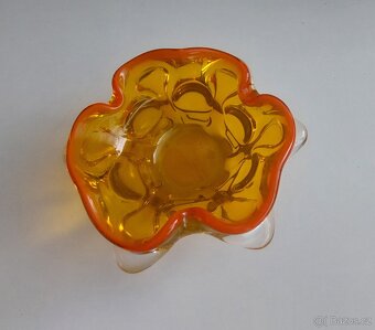 Popelník - hutní sklo - 2