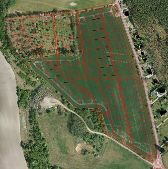 Nové stavební pozemky - Charvatce - 2